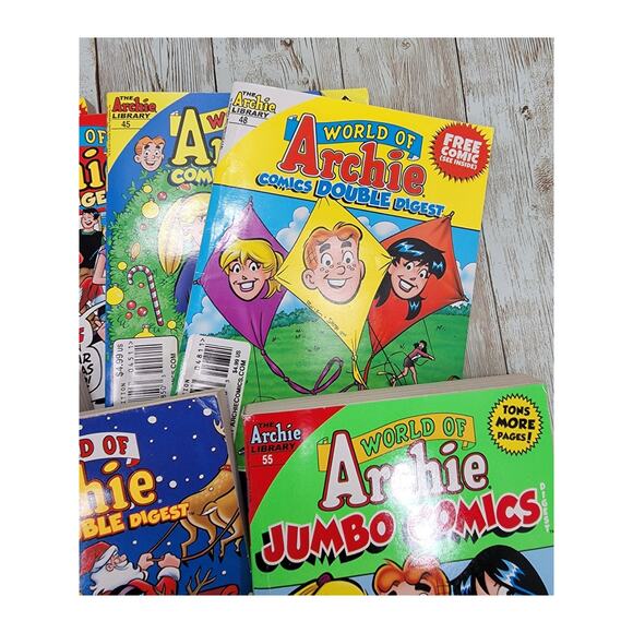 The Archie Library World Of Archie, Double Didest, Jumbo Comics Lot Of 9 Books - Picture 5 of 10